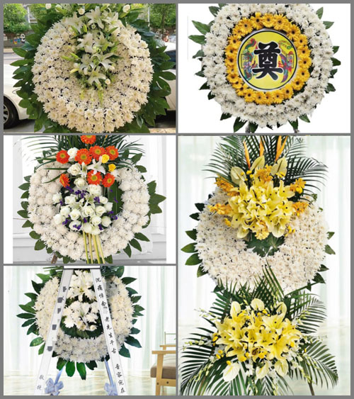 湖南永州祁阳县下马渡镇池塘村花圈速递